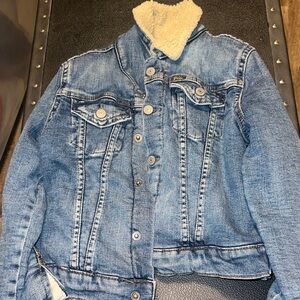 Polo by Ralph Lauren Blue Jean Jacket with Cream Collar